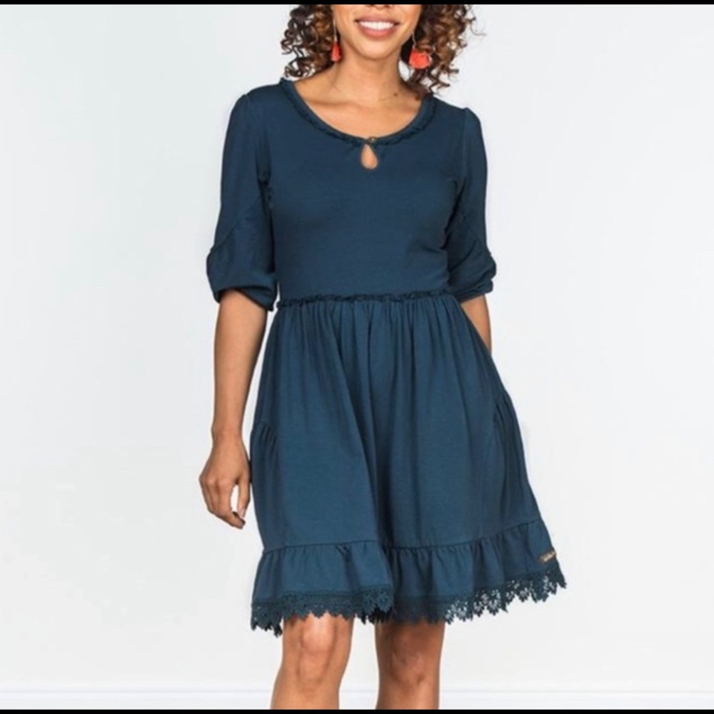 Matilda Jane Hold the Key teal dress new without tags never worn XL